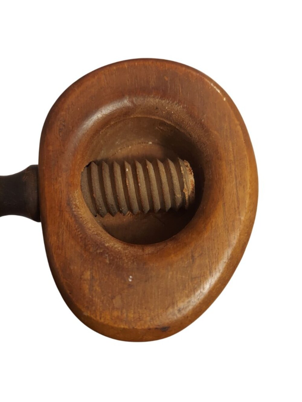 Wooden Screw Type Nutcracker Rustic Farmhouse Vintage Leos Cantina Collectible - Picture 10 of 10